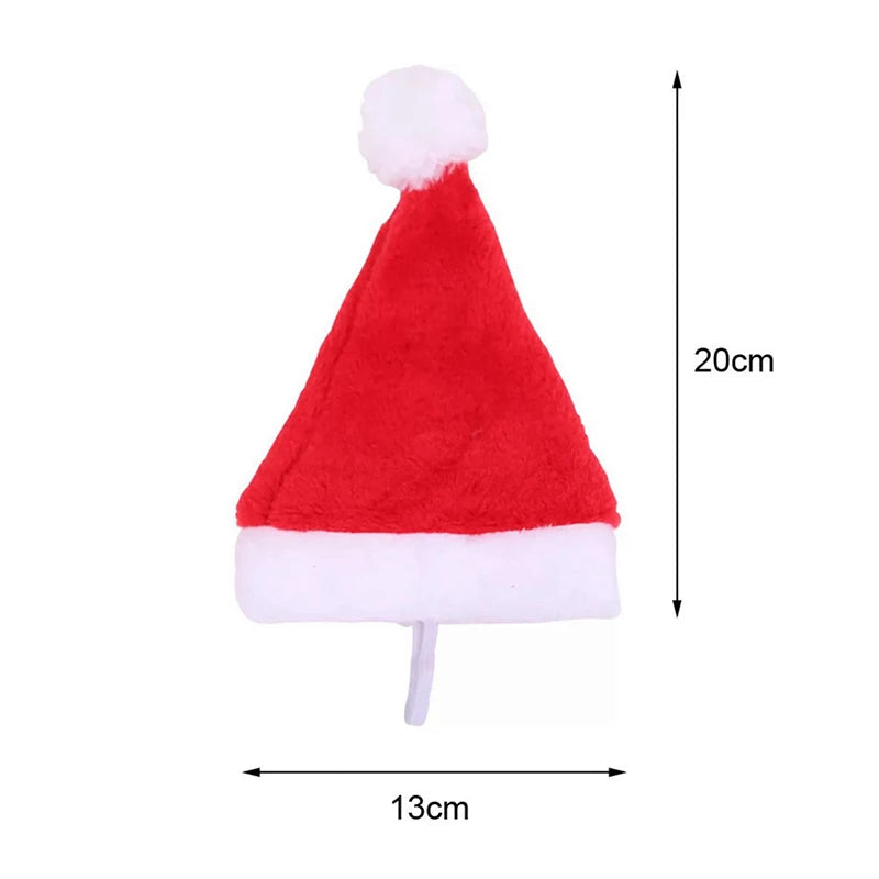 Pet Cat Dog Christmas Santa Hat Cap Small Medium Dogs Headwear Xmas New Year Party Cosplay Costume Accessories Pet Supplies